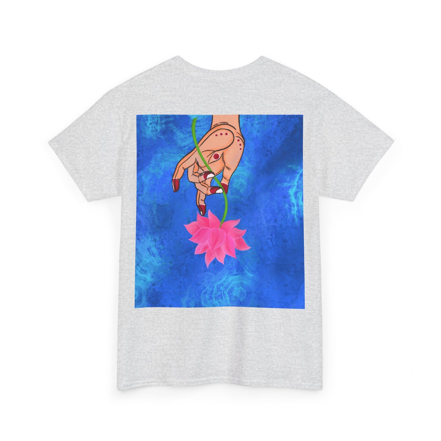 Lotus HandDrawn Unisex Heavy Cotton Tee