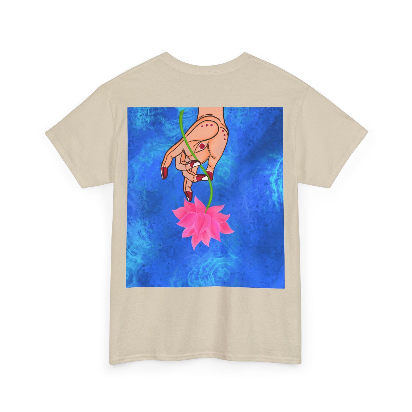 Lotus HandDrawn Unisex Heavy Cotton Tee