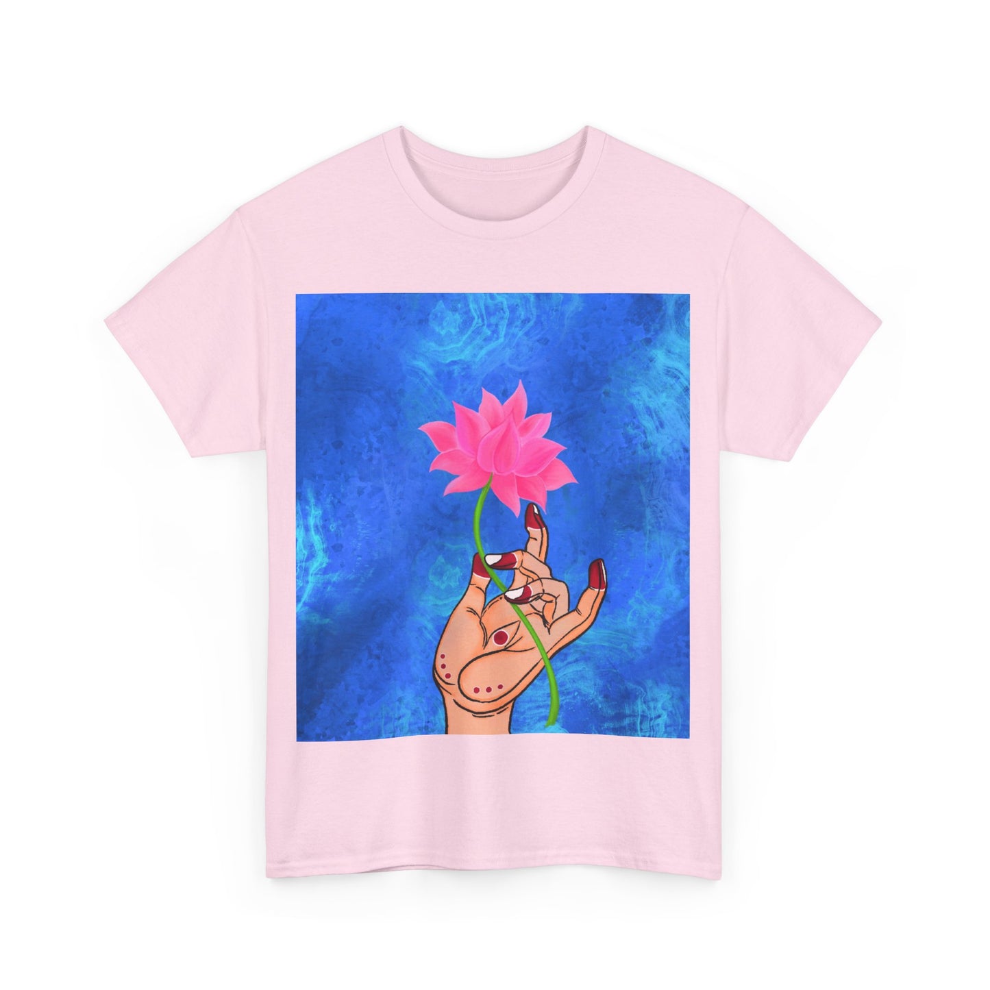 Lotus HandDrawn Unisex Heavy Cotton Tee