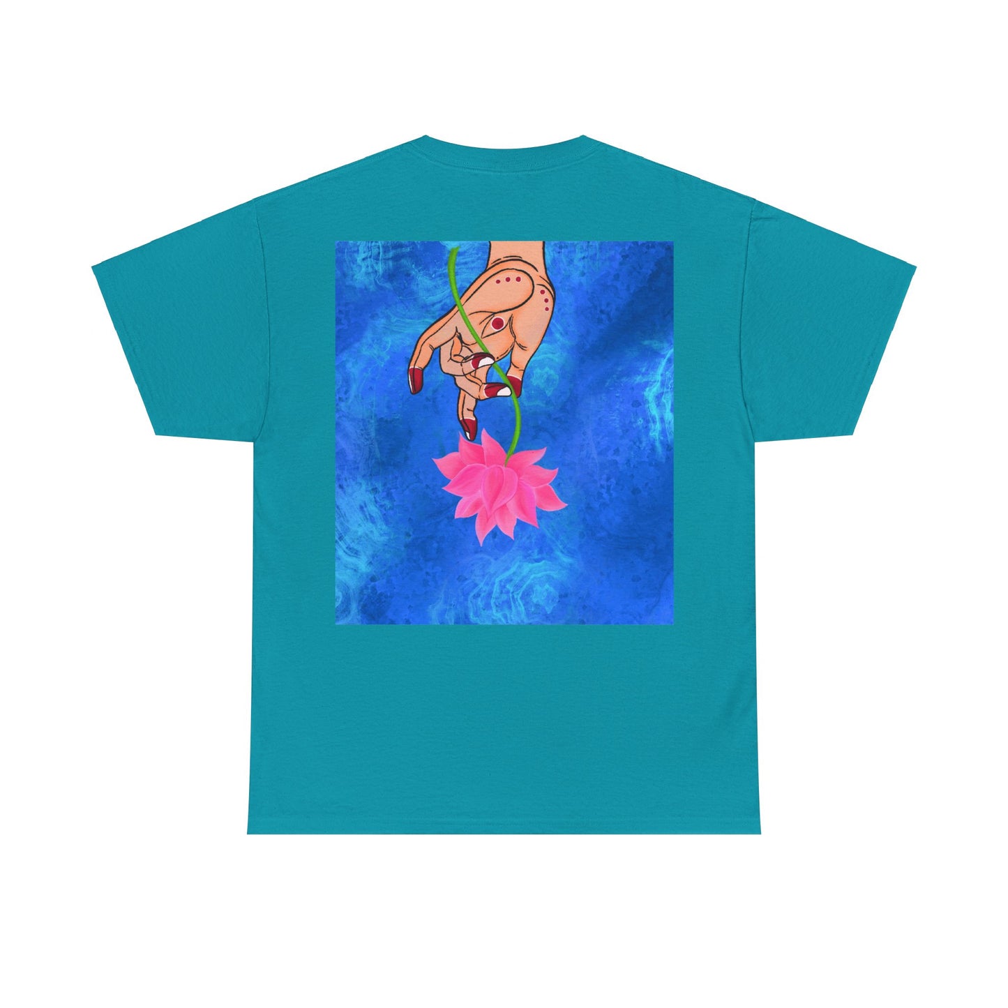 Lotus HandDrawn Unisex Heavy Cotton Tee