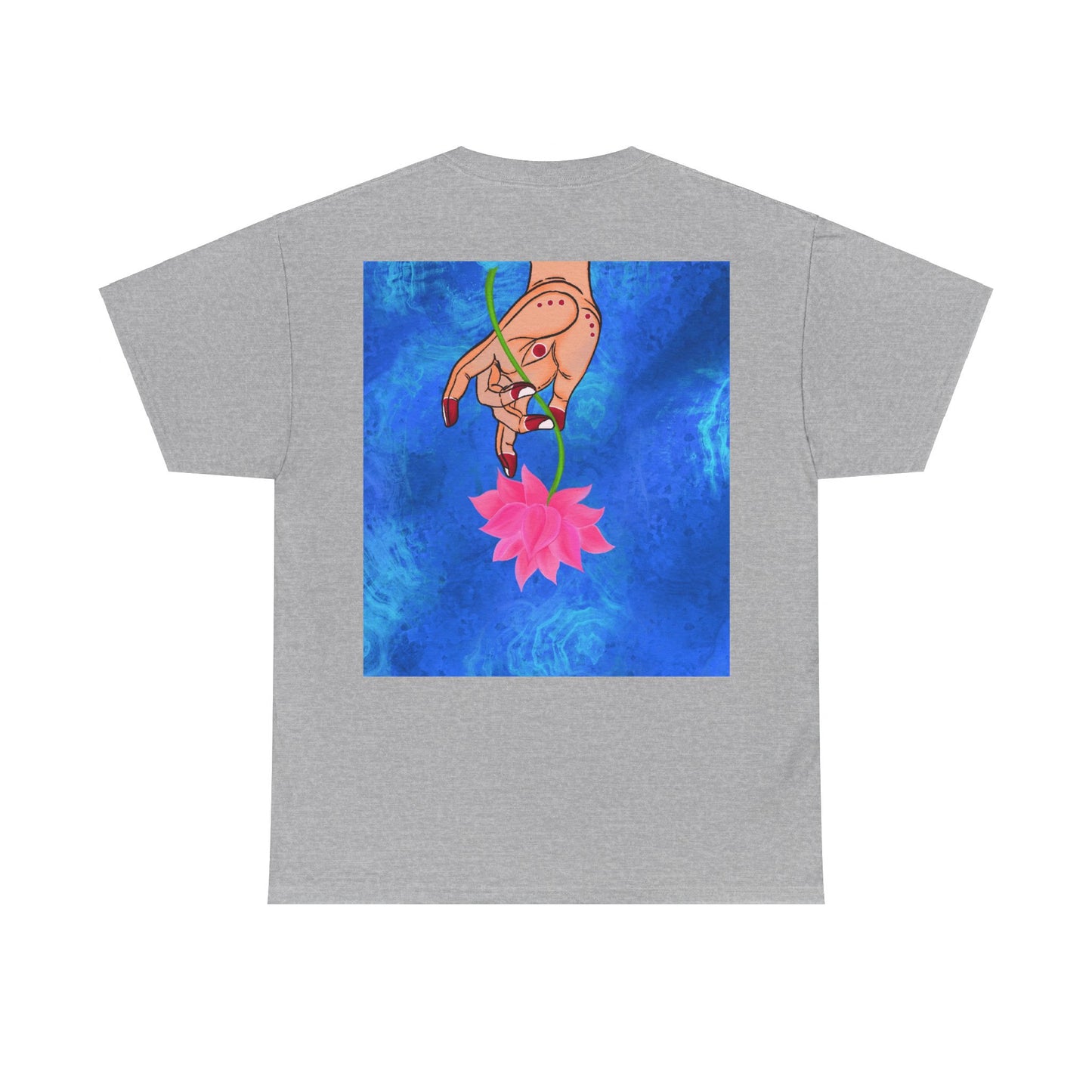 Lotus HandDrawn Unisex Heavy Cotton Tee