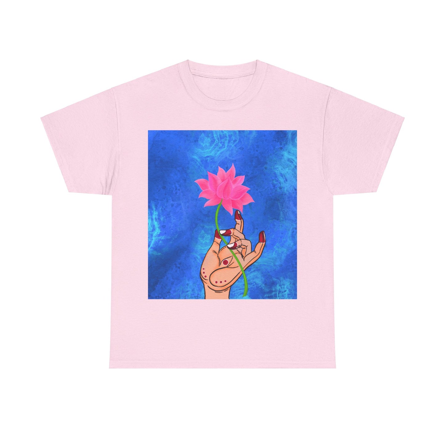 Lotus HandDrawn Unisex Heavy Cotton Tee