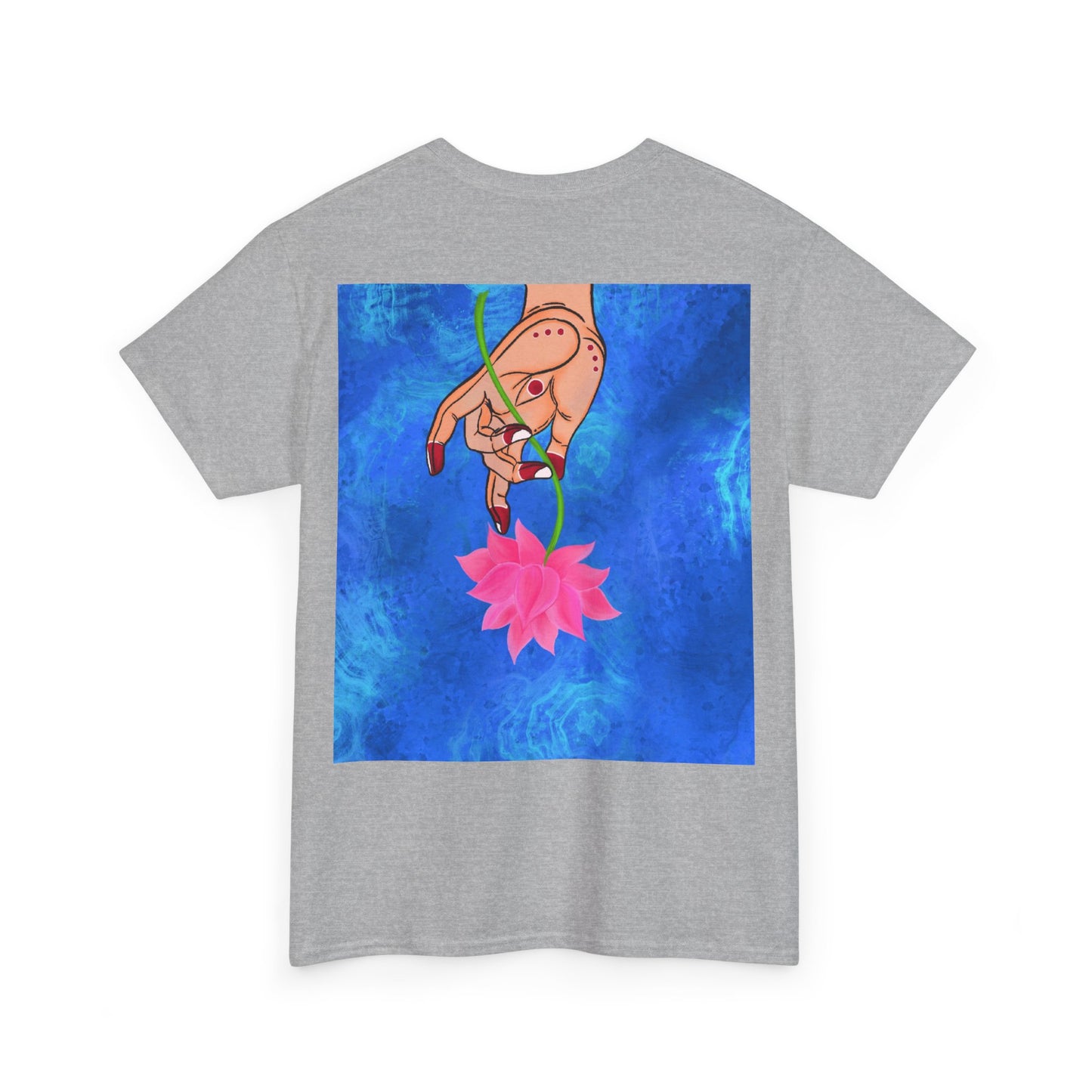 Lotus HandDrawn Unisex Heavy Cotton Tee