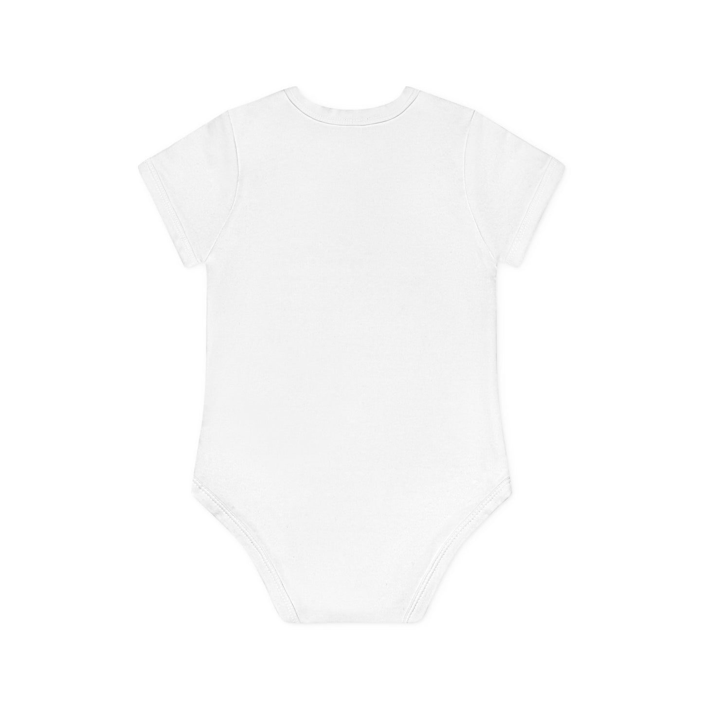 Baby Organic Short Sleeve Bodysuit Tennis Sky