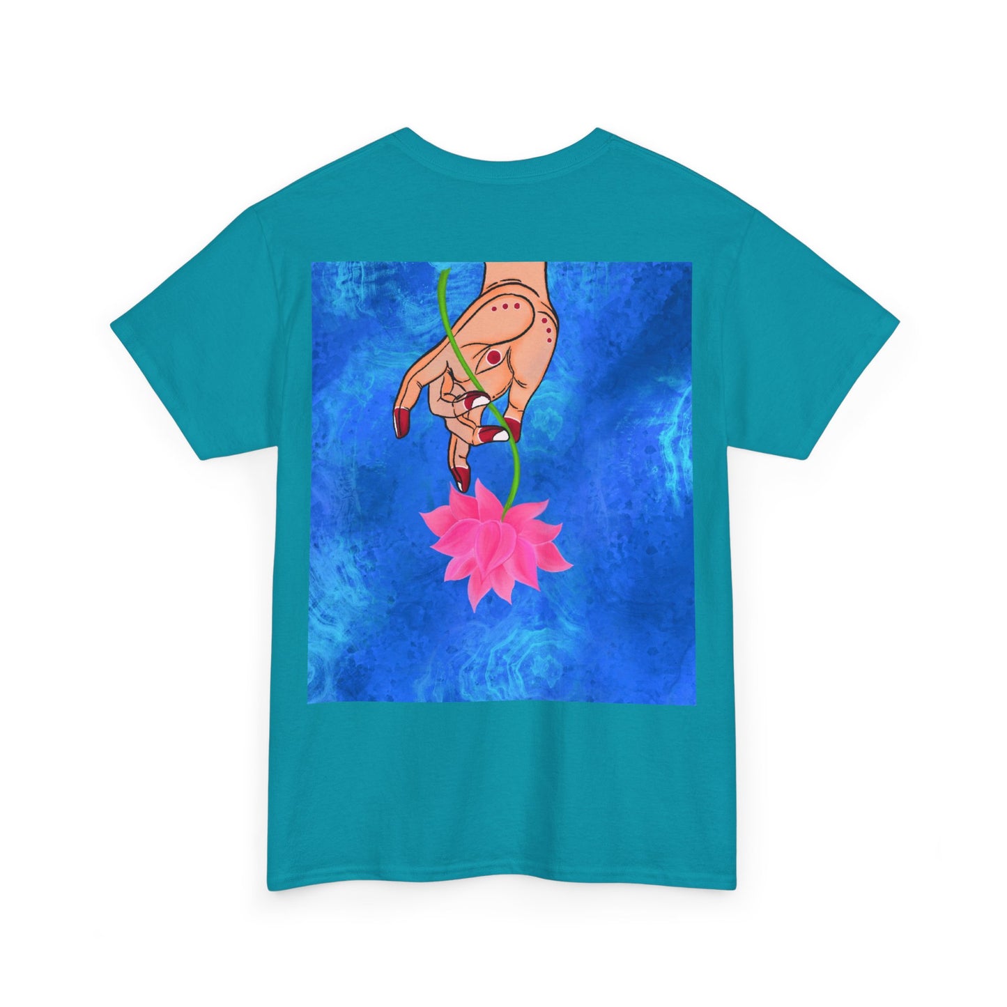 Lotus HandDrawn Unisex Heavy Cotton Tee