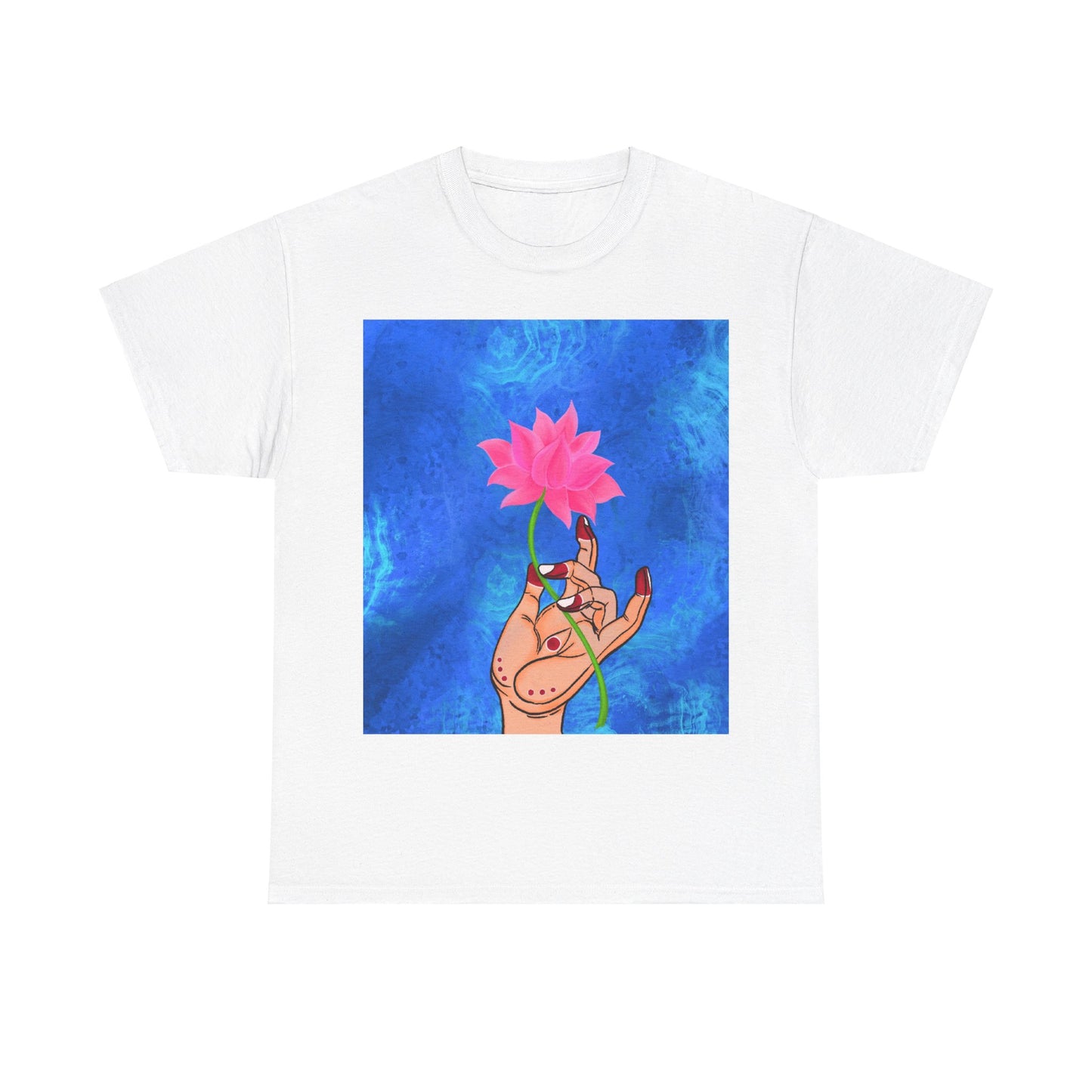 Lotus HandDrawn Unisex Heavy Cotton Tee