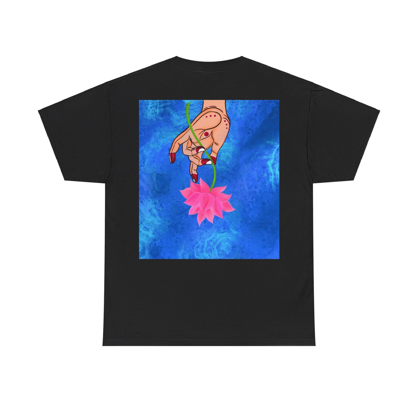 Lotus HandDrawn Unisex Heavy Cotton Tee