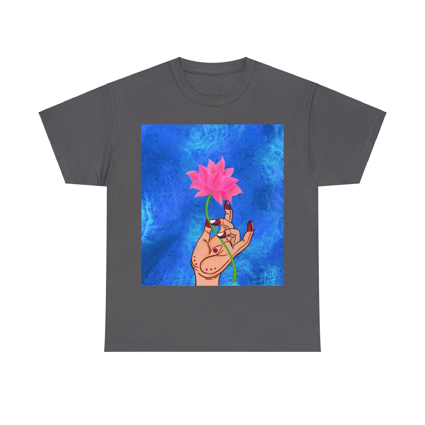 Lotus HandDrawn Unisex Heavy Cotton Tee