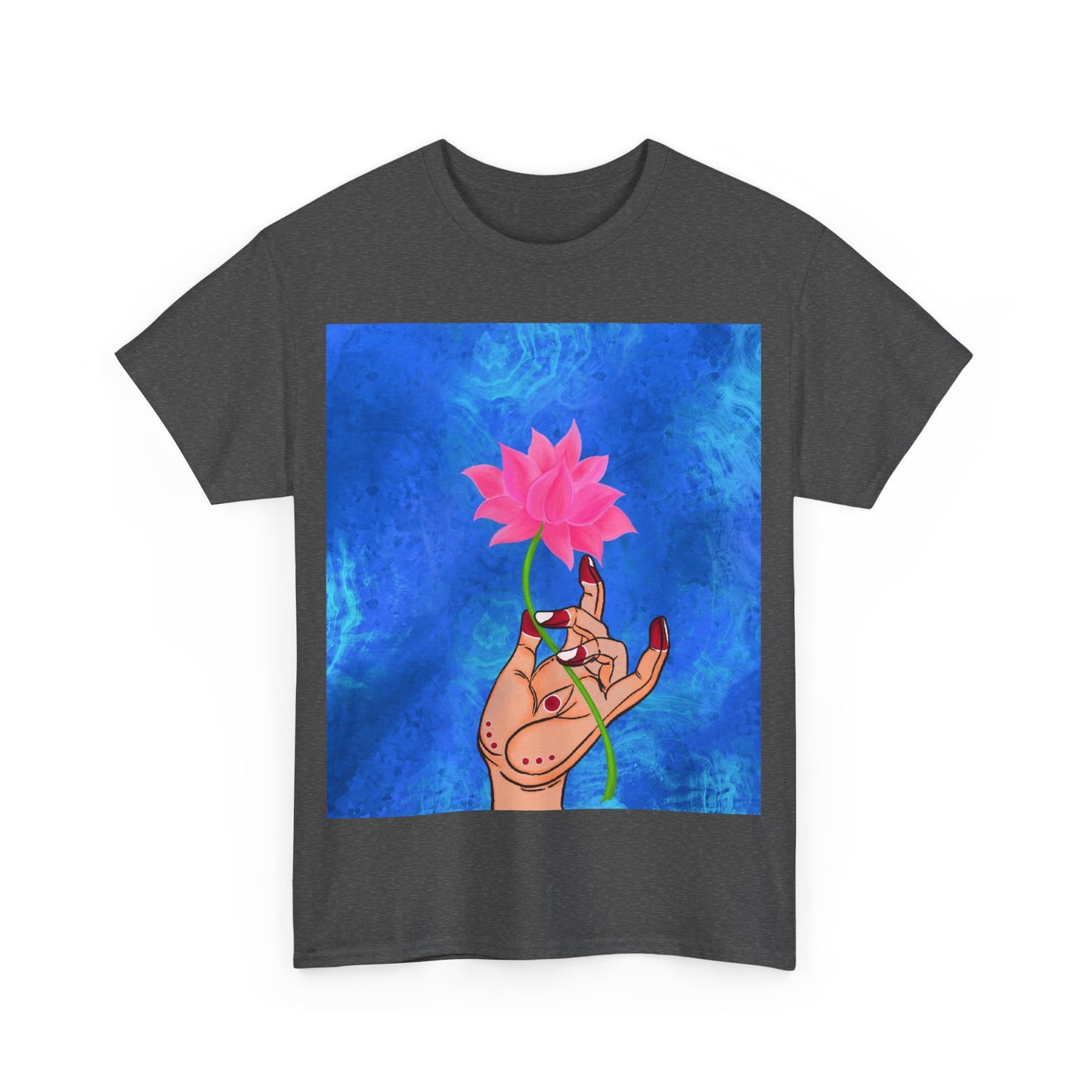 Lotus HandDrawn Unisex Heavy Cotton Tee