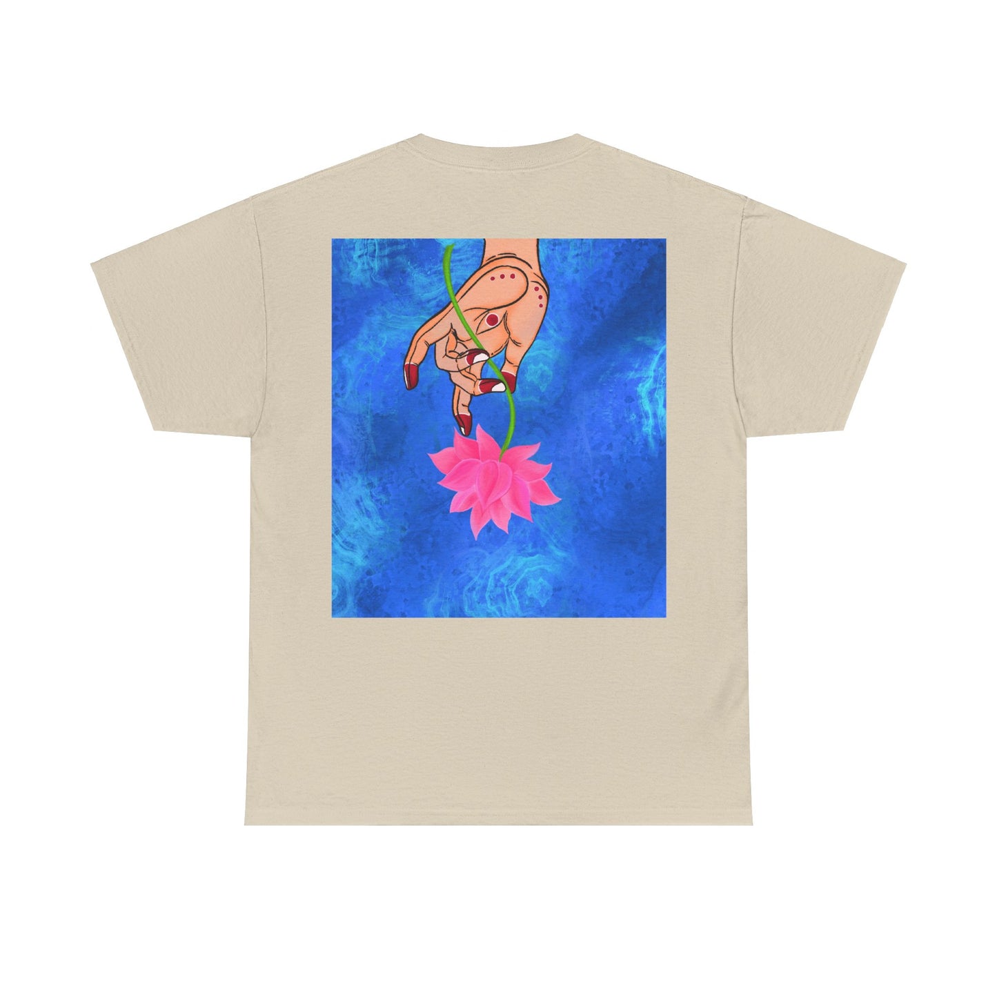 Lotus HandDrawn Unisex Heavy Cotton Tee