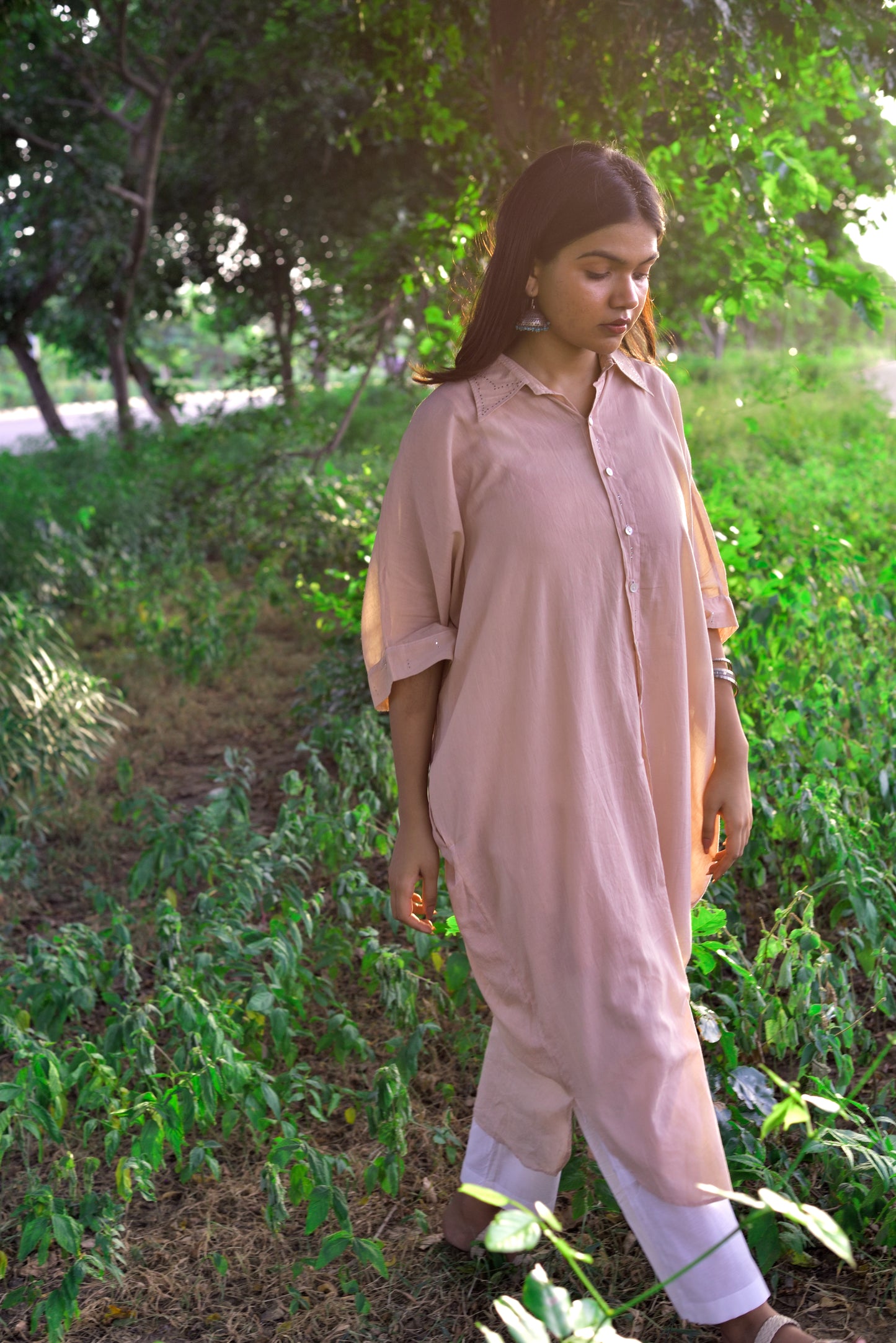 Bohemian Collared Kaftan